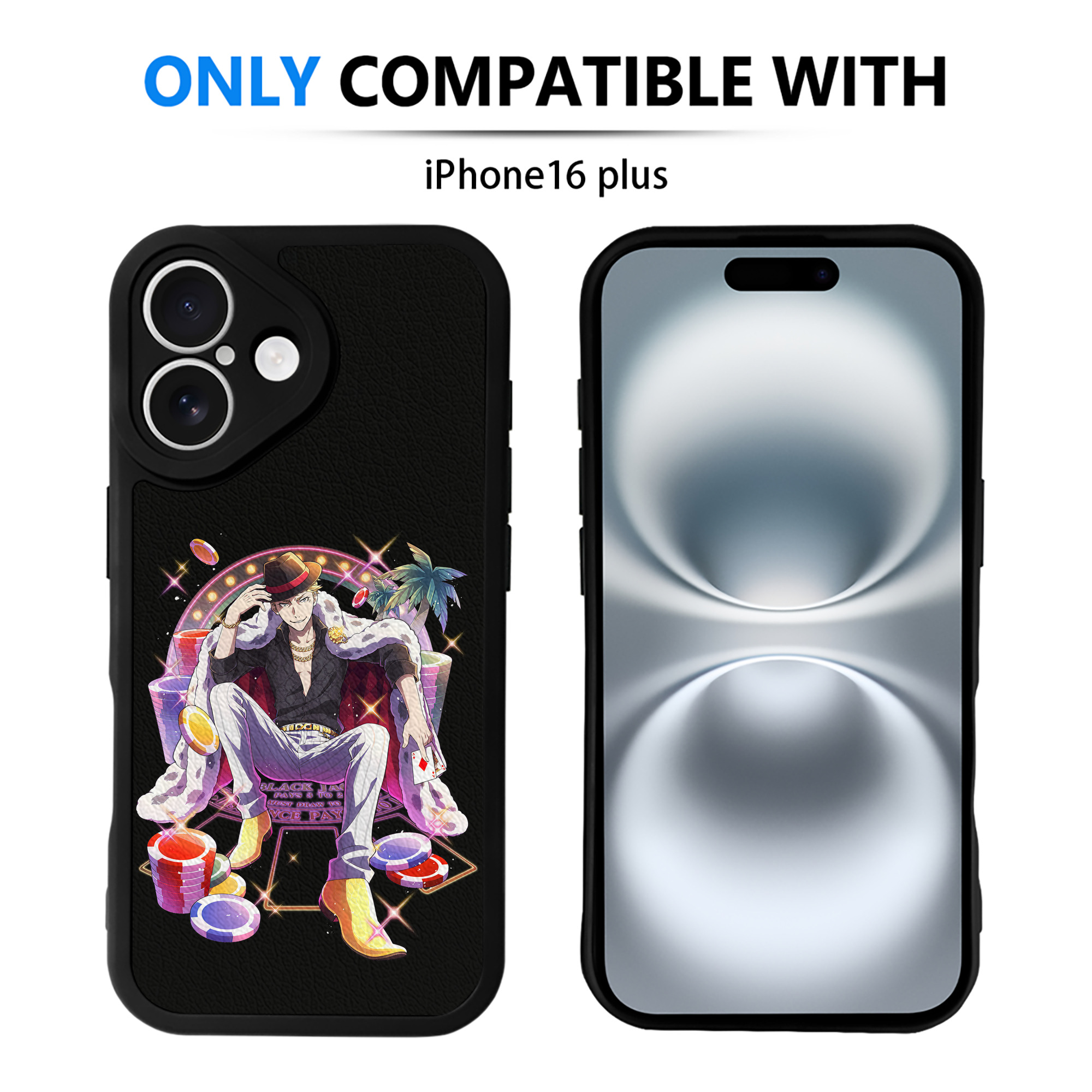 （画像用） 文豪ストレイドッグス Bungo Stray Dogs 【iPhone 16シリーズ対応】シリコンスマホケース（レザー調） 材質：シリコン
